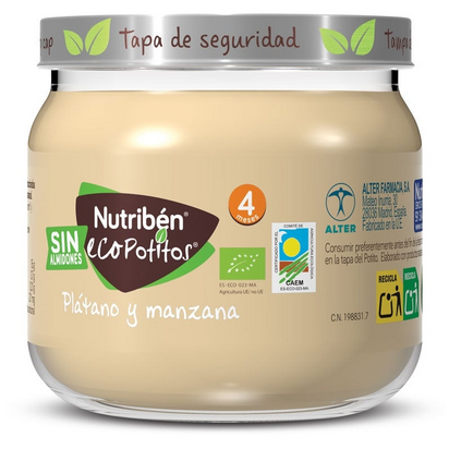 Nutribén Eco Inicio Fruta Banana Maçã +4M 120gr
